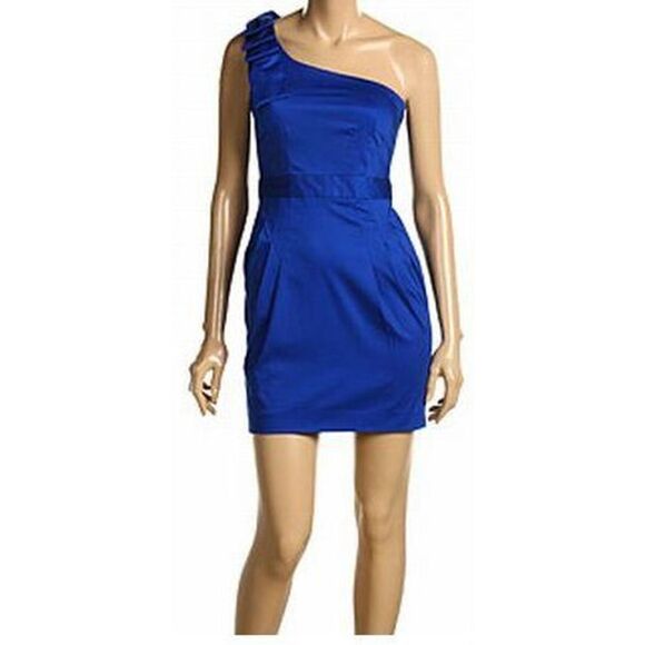 French Connection Bonny Purple One Strap Dress NWT Sz. 6 - Picture 8 of 8